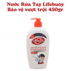 Nước Rửa Tay Lifebuoy Bảo vệ vượt trội 450gr (Đỏ) 